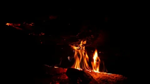 Wood burning Stock Footage 78627420