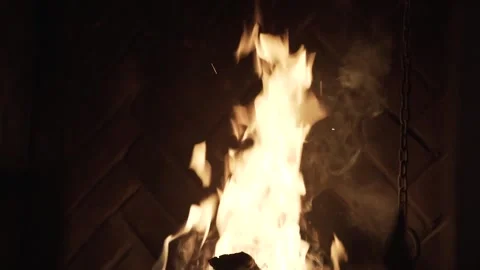 Wood is burning Stock Footage 146697110