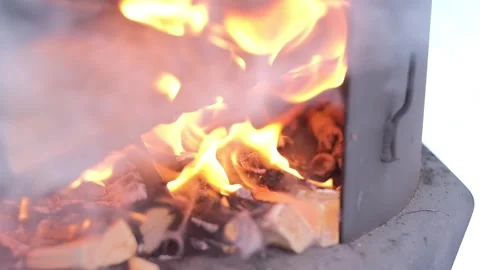 Wood burning Stock Footage 270027919