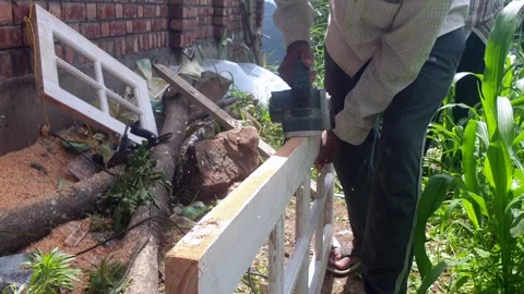 Wood Carpenter Stock Footage 313423105