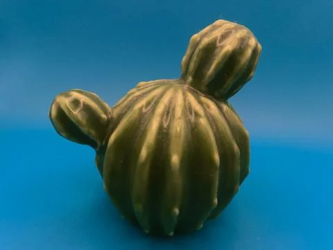 Wood carved cactus Stock Photos
