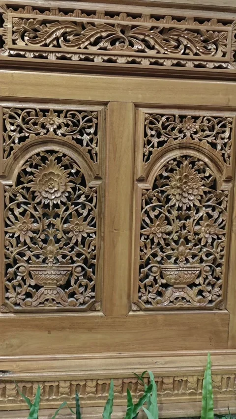 Wood carving up close Stock Footage 296677219