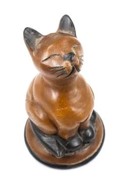 Wood cat Stock Photos