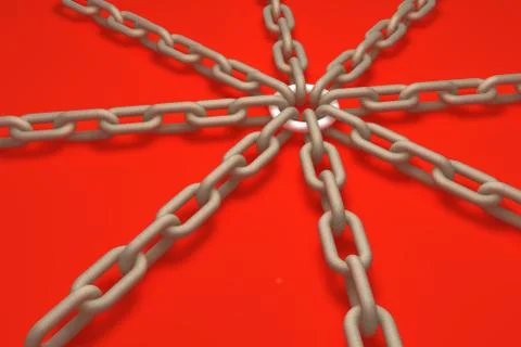 Wood chain Иллюстрация
