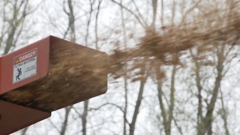 Wood Chipper Stock Footage 121272847