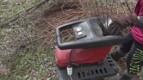 Wood chipper Stock Footage 154429040