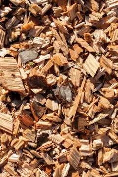 Wood chips Foto stock