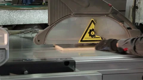 Wood Circular Saw Machine Stock Footage 54425335