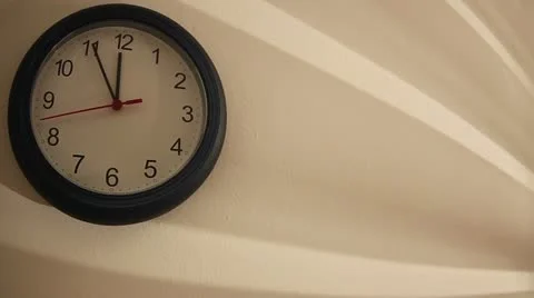 Wood Clock - Timelapse Stock Footage