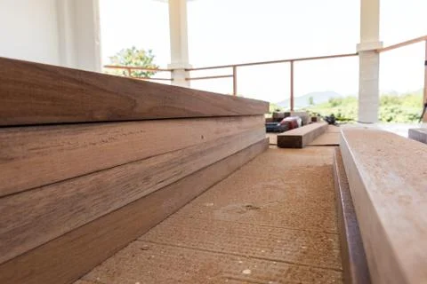 Wood for construction Stock-Fotos