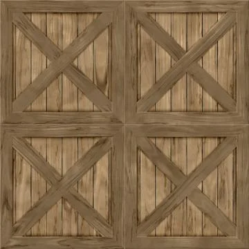 Wood crate generated hires texture Stock Illustration