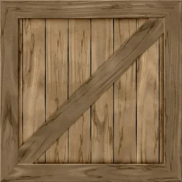 Wood crate generated hires texture Stock Illustration