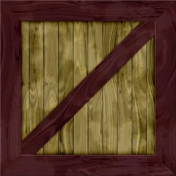 Wood crate generated hires texture Stock Illustration