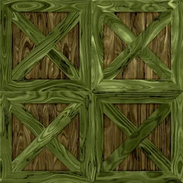 Wood crate generated hires texture Stockillustratie