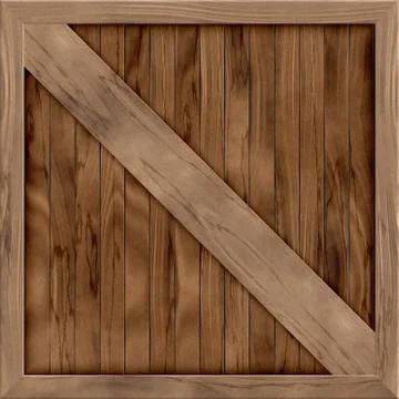 Wood crate generated hires texture 스톡 일러스트