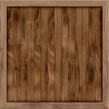 Wood crate generated hires texture Stock Illustration