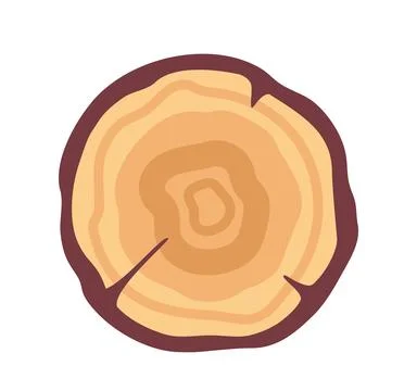 Wood cross-section. Vector illustration Stock Illustration