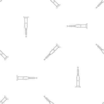 Wood crutch pattern seamless Illustrazione stock