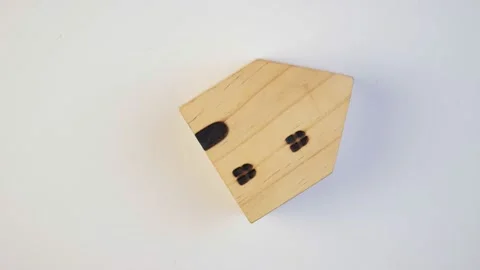 Wood cube rotate  Stock-Footage 171765505