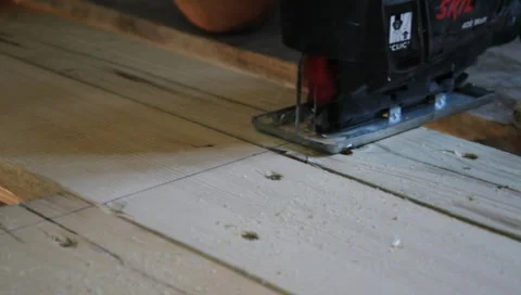 Wood cutting Stock Footage
