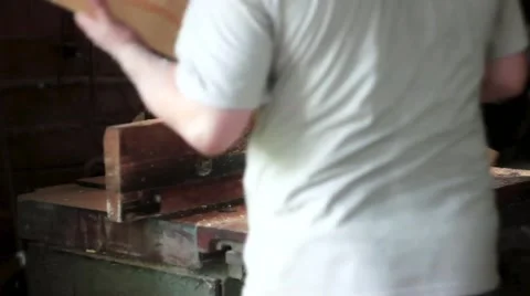 Wood cutting machine Stockbeeldmateriaal 66445879