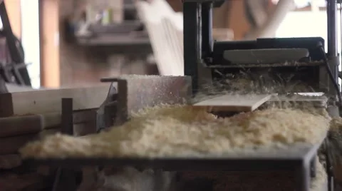 Wood cutting machine 스톡 동영상 66445927