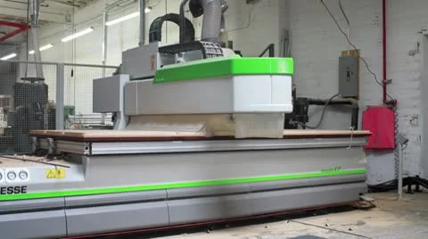 Wood Cutting Machine Wide Stock Footage 10800618
