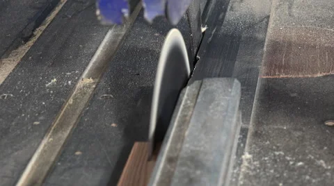 Wood-cutting using a circular saw Stock Footage 56433136