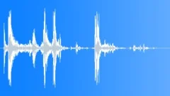 Wood debris bounce on dirt 02 Sound Effect
