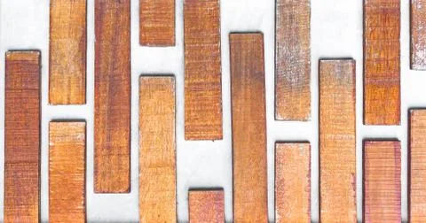 Wood design on the wall background texture close up Stock Photos