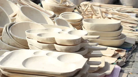 Wood Dishes Видео 46129155