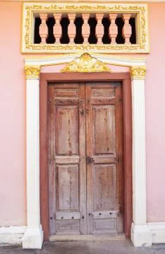 Wood door Stock Photos