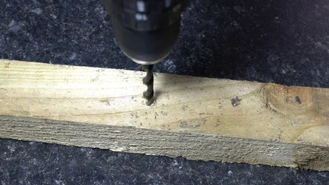 Wood drilling 스톡 동영상 72935966
