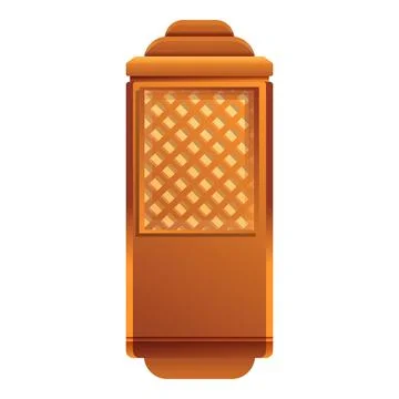 Wood elevator cabine icon, cartoon style Stock Illustration