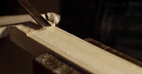 Wood filing close Video stock 85000745