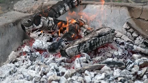 Wood fire-1 Stock Footage 293951078