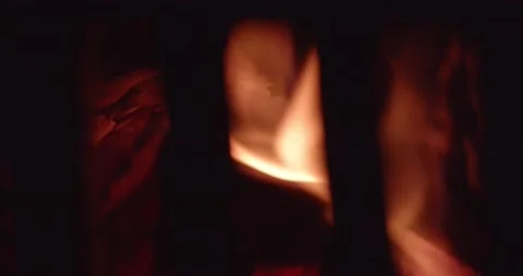 Wood Fire Close Up 動画素材 190039216