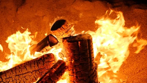 Wood fire Vidéo 111579841