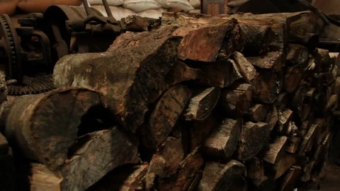 Wood for fire Stock Footage 116529928