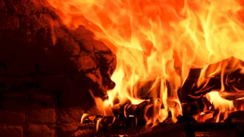 Wood fire Stock Footage 209711143