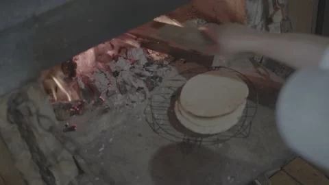 Wood on the fire Stock Footage 219639704