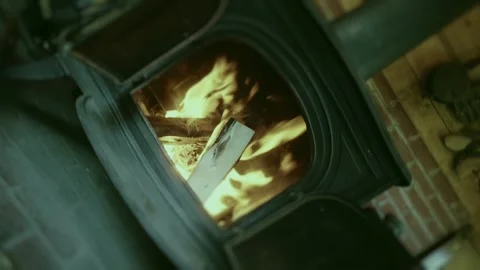 Wood Fire Stock Footage 248339536