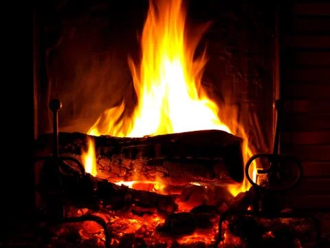 Wood fire 스톡 사진