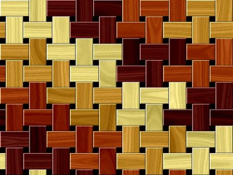 Wood floor pattern seamless generated hires texture Stock Illustration