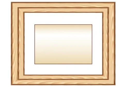 Wood frame Stock Illustration