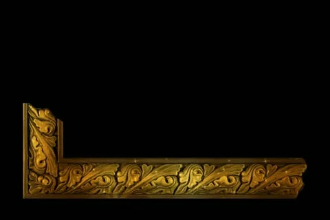 Wood Frame Lower Third Widescreen Stock Footage 10874938