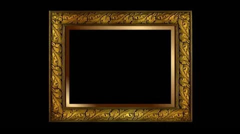 Wood Frame Motion Design Element 02 HD Stock Footage 10873680