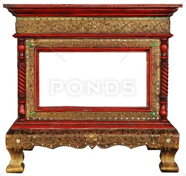 Wood frame vintage Stock Photos