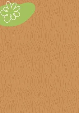 Wood grain texture pattern with flowing organic lines. Hand-drawn seamless .. Illustrazione stock