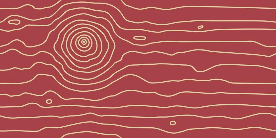 Wood grain texture, seamless pattern. Vector background Stock Illustration